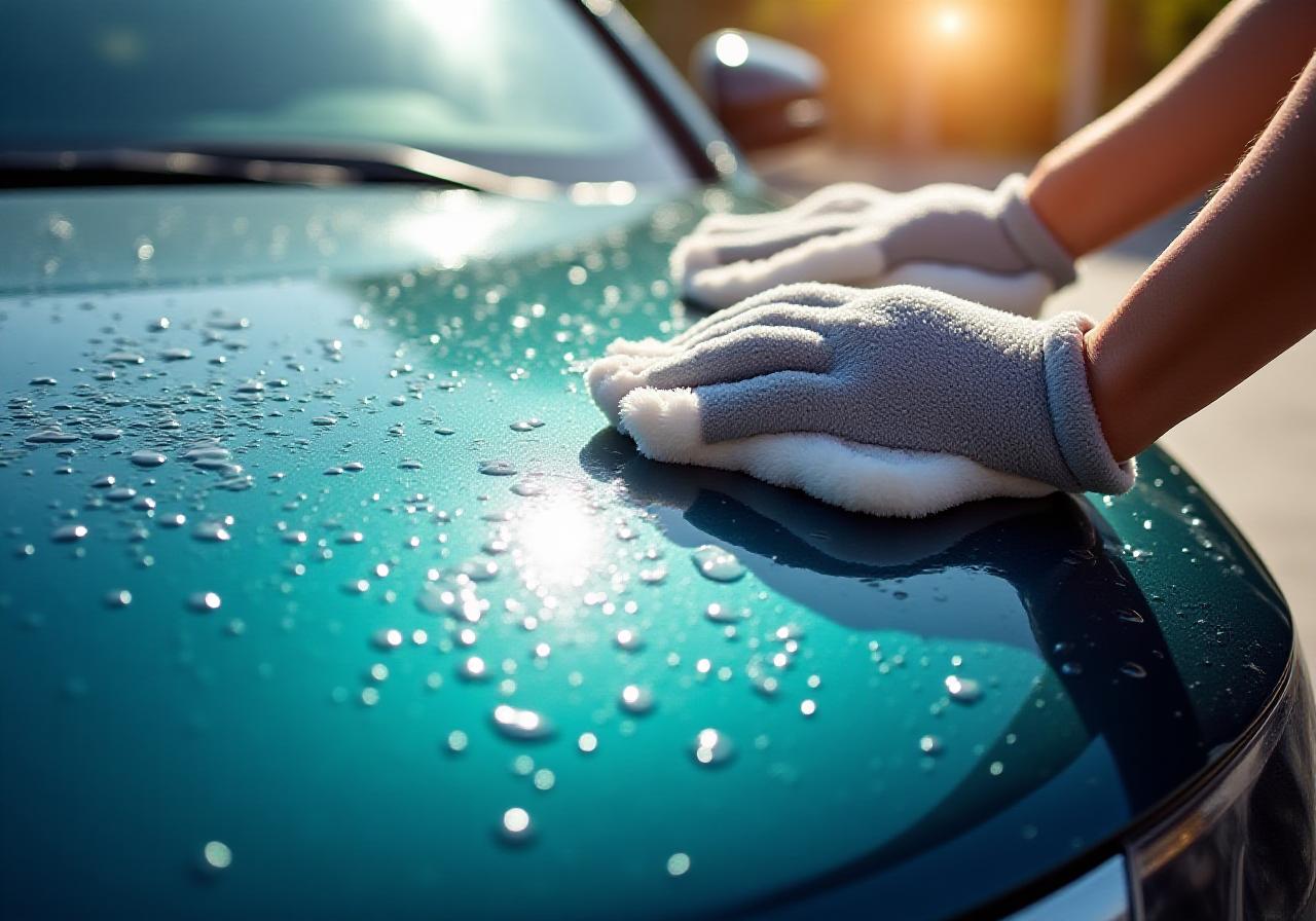 Auto splendente dopo il lavaggio a Roma
