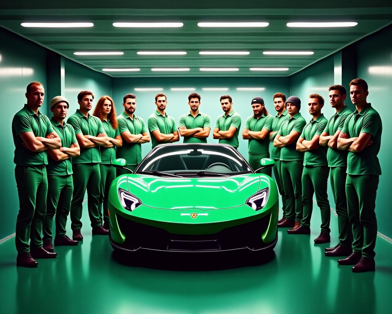 Il team di Bosco Brillante Auto al lavoro